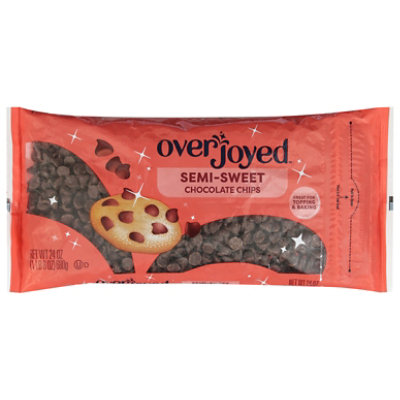 Overjoyed/Signature RESERVE Chocolate Chips Real Semi-Sweet - 24 Oz