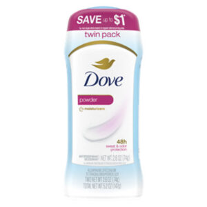 Dove Invisible Solid Powder Antiperspirant Deodorant Stick Twin Pack - 2-2.6 Oz