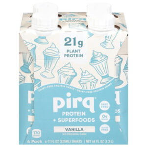 Pirq Plant-Based Golden Vanilla Protein Shake in Cartons - 4-11 Fl. Oz.