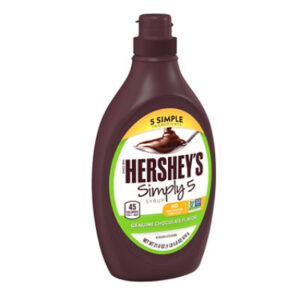 Hersheys Simply 5 Chocolate Syrup Bottle - 21.8 Oz