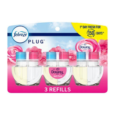Febreze Plug Downey April Fresh Refill 3 Count - 2.63 Oz