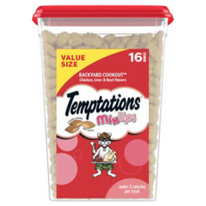 Temptations MixUps Backyard Cookout Flavor Crunchy and Soft Adult Cat Treats -16 Oz