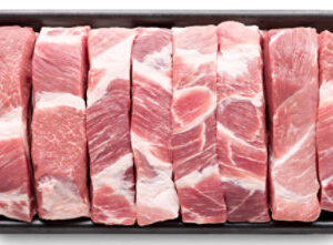 Meat Counter Pork Shoulder Country Style Ribs Boneless Over 3lbs Service Case - 3 LB