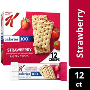 Kelloggs Special K Pastry Crisps Strawberry 100 Calorie Snacks 12 Count - 5.28 Oz