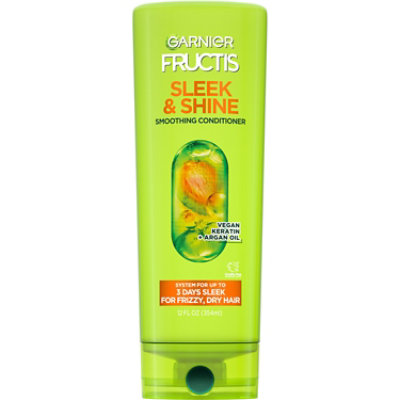 Garnier Fructis Sleek & Shine Smoothing Conditioner for Frizzy Dry Hair - 12 Fl. Oz.