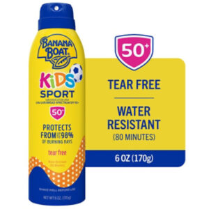 Banana Boat Kids Sport Tear Free Sting Free SPF 50 Sunscreen Lotion Spray- 6 Oz
