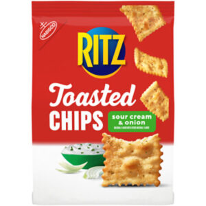 RITZ Toasted Chips Sour Cream and Onion Crackers - 8.1 Oz