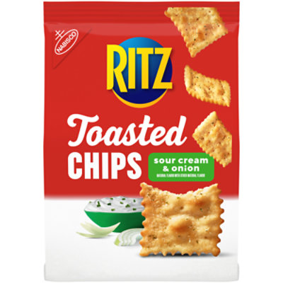 RITZ Toasted Chips Sour Cream and Onion Crackers - 8.1 Oz