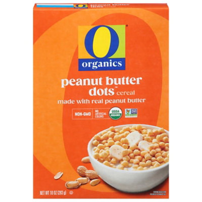 O Organics Cereal Sweetened Peanut Butter Dots - 10 Oz