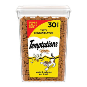 Temptations Classic Tasty Chicken Flavor Crunchy and Soft Adult Cat Treats - 30 Oz