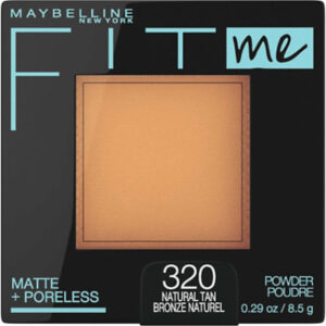 Maybelline Fit Me Matte  Poreless Pressed Face Powder Makeup Natural Tan - 0.29 Oz