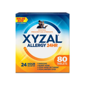 Xyzal 24HR Allergy Relief Medicine Prescription Strength - 80 Count