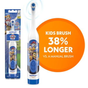 Spinbrush Paw Patrol Kids Spinbrush Electric Battery Soft Toothbrush - Each