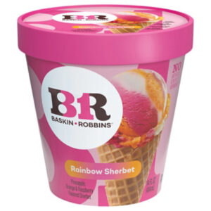 Baskin Robbins Sherbet Rainbow - 14 Fl. Oz.