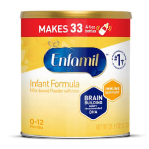 Enfamil Infant Formula Milk Based  0-12 Months with Iron Powder Can - 21.1 Oz
