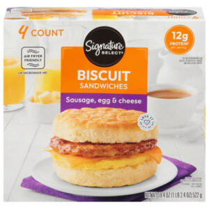 Signature SELECT Sausage Egg Cheese Biscuit Sandwich - 18.4 Oz