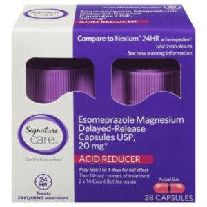Signature Select/Care Esomeprazole Magnesium 20mg Acid Reducer Delayed Release Capsule - 28 Count