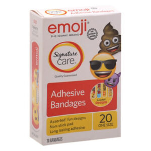 Signature Select/Care Adhesive Bandages Emoji One Size - 20 Count