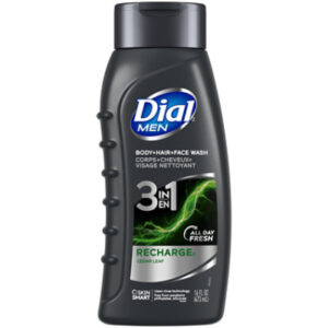 Dial Men Recharge 3in1 Body - Hair - Face Wash - 16 Fl. Oz.