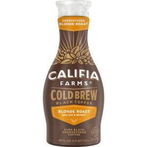 Califia Farms Pure Black Blonde Roast Cold Brew Coffee - 48 Fl. Oz.