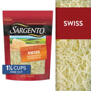 Sargento Shredded Swiss Natural Cheese - 5 Oz