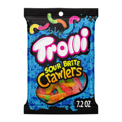 Trolli Sour Brite Crawlers Fruit Flavors Gummy Worms - 7.2 Oz