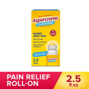Aspercreme Pain Relieving Liquid Maximum Strength with 4% Lidocaine Odor Free - 2.5 Fl. Oz.