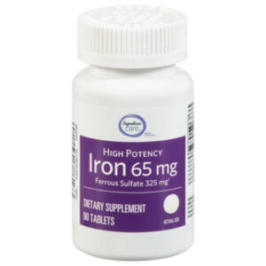 Signature Select/Care Iron 65mg High Potency Dietary Supplement Tablet - 90 Count