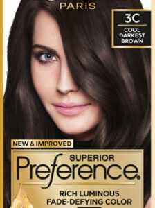 L'Oreal Paris Superior Preference Permanent Hair Color 3C Cool Darkest Brown Kit - Each