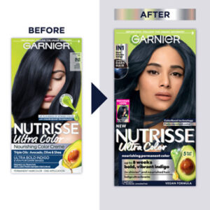 Garnier Nutrisse Ultra Color Nourishing Hair Color Creme IN1 Dark Intense Indigo Kit - Each