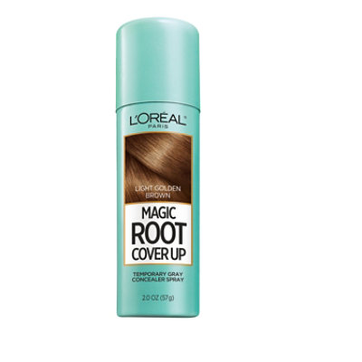L'Oreal Paris Magic Root Cover Up Gray Concealer Spray Light Golden Brown - 2 Oz
