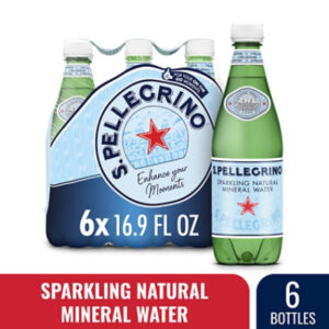 S. PELLEGRINO Sparkling Natural Mineral Water - 6-16.9 Fl. Oz.