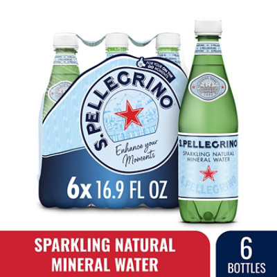S. PELLEGRINO Sparkling Natural Mineral Water - 6-16.9 Fl. Oz.