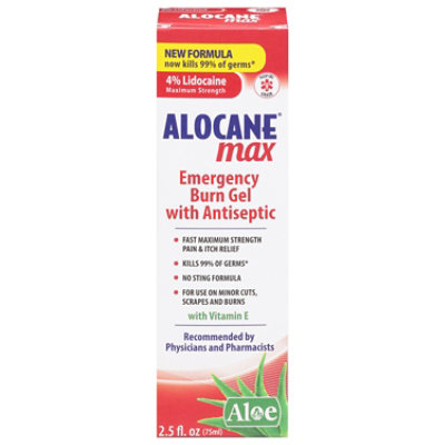 Alocane Emergency Burn Gel Maximum Strength - 2.5 Oz