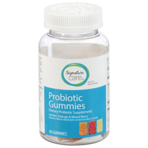 Signature Select/Care Probiotic Gummies Lemon Orange Mixed Berry - 60 Count