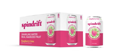 Spindrift Sparkling Water Raspberry Lime - 8-12 Fl. Oz.