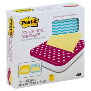 Post-it Pop Up Note Dispenser 3 Inch x 3 Inch - Each