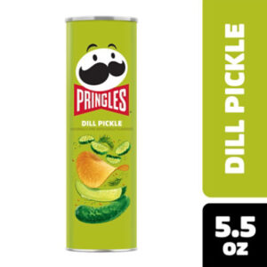 Pringles Potato Crisps Chips Lunch Snacks Dill Pickle - 5.5 Oz