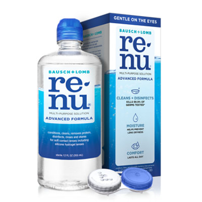 renu Contact Lens Solution Advanced Formula Multipurpose Soft Lens Cleaner - 12 Fl. Oz.