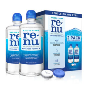 renu Advanced Formula Multipurpose Soft Contact Lens and Case Cleaner Solution - 2-12 Fl. Oz.