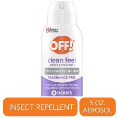 OFF! Clean Feel Long Lasting Protection Everyday Use Picaridin Mosquito Repellent Aerosol - 5 Oz