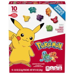 Betty Crocker Fruit Flavored Snacks Pokemon Assorted Fruit Flavors - 10-0.8 Oz