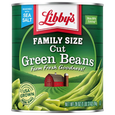 Libbys Green Beans Cut Blue Lake Jumbo-Can - 28 Oz