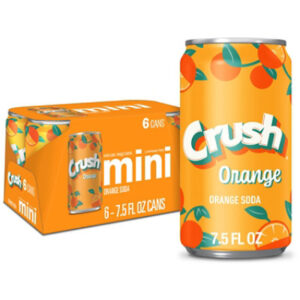 Crush Orange Soda Cans - 6-7.5 Fl. Oz.