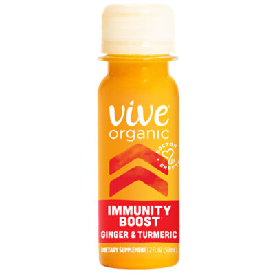 Vive Organic Immunity Boost Shot Original Ginger and Turmeric Wellness Shot - 2 Fl Oz
