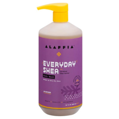 Alaffia Body Wash Everyday Lavender - 32 Fl. Oz.