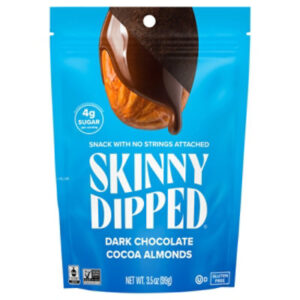 SkinnyDipped Dark Chocolate Cocoa Almonds Pouch - 3.5 Oz