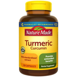 Nature Made Herbal Supplement Capsules Turmeric Curcumin - 120 Count