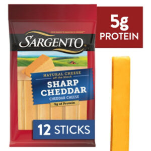Sargento?harp Natural Cheddar Cheese Snack Sticks 12 Count - 9 Oz