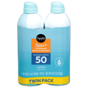 Signature Select Continuous Sport Spray Sunscreen Twin Pack - 9.1 Oz